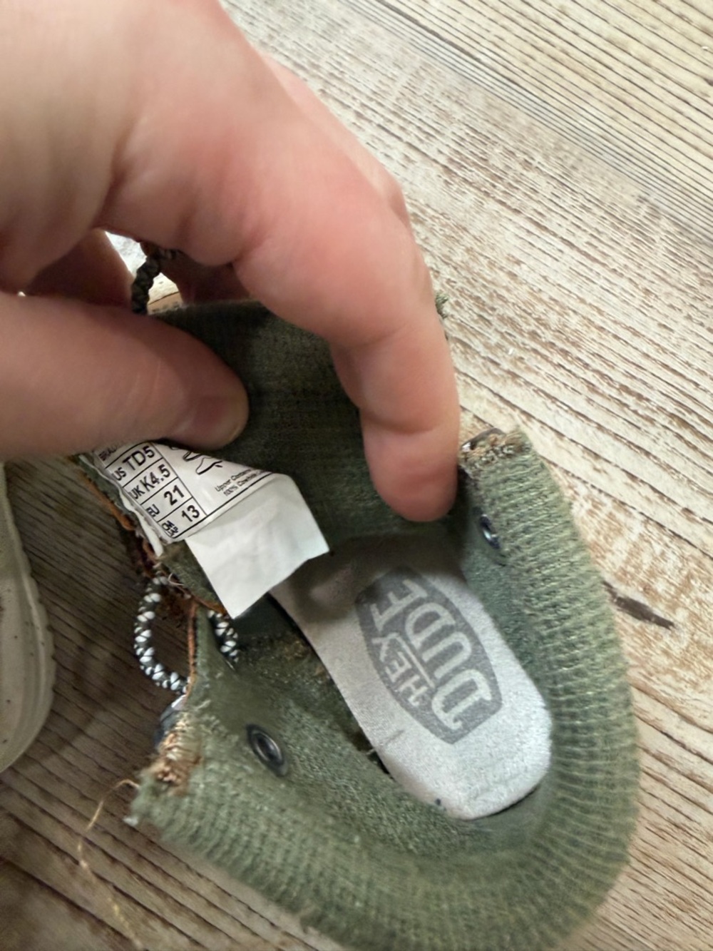 Hey Dude Toddler Kids Bradley Youth Boots from Finish Line brown & green size 5 - Picture 7 of 8